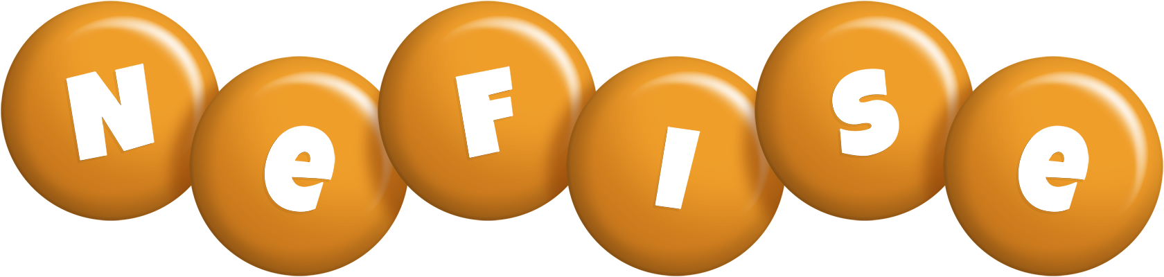 Nefise candy-orange logo