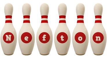 Nefton bowling-pin logo