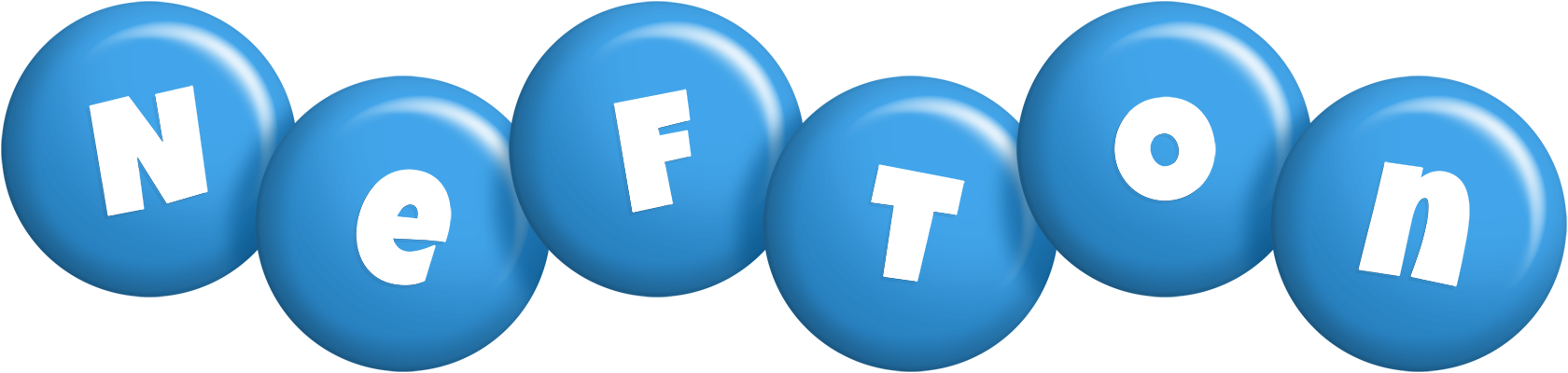 Nefton candy-blue logo