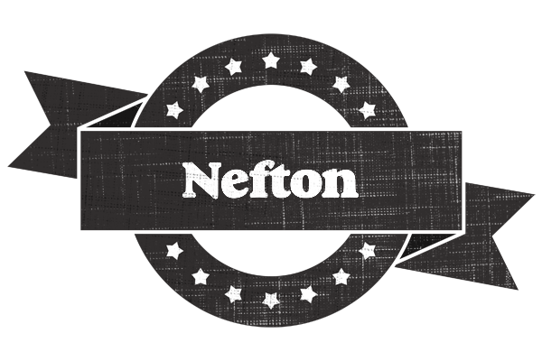 Nefton grunge logo