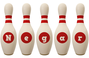 Negar bowling-pin logo