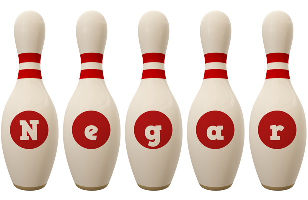 Negar bowling-pin logo
