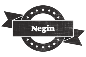 Negin grunge logo