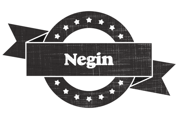 Negin grunge logo