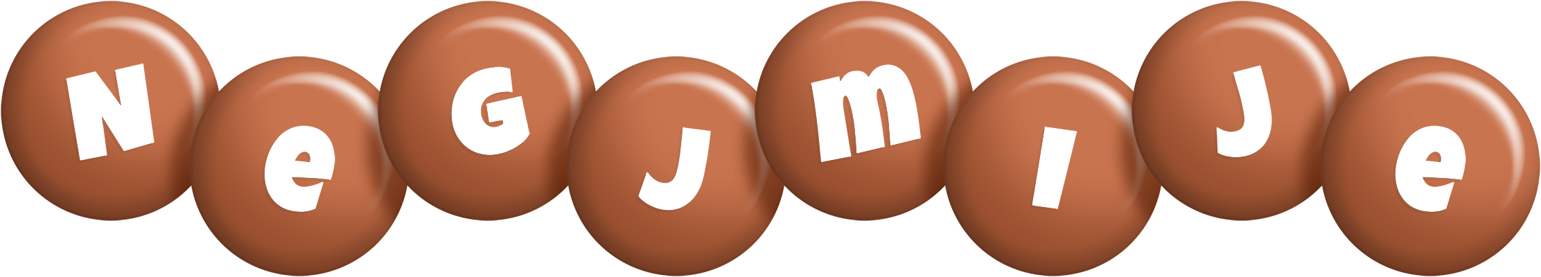 Negjmije candy-brown logo
