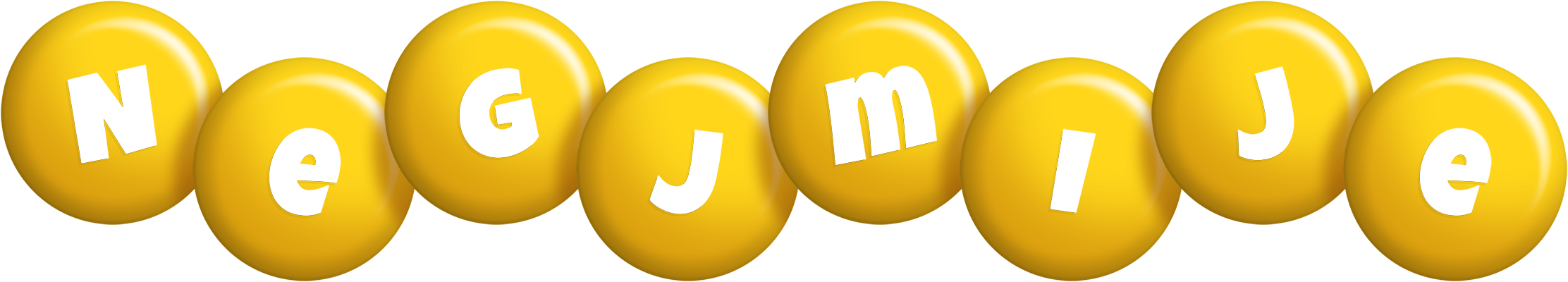 Negjmije candy-yellow logo