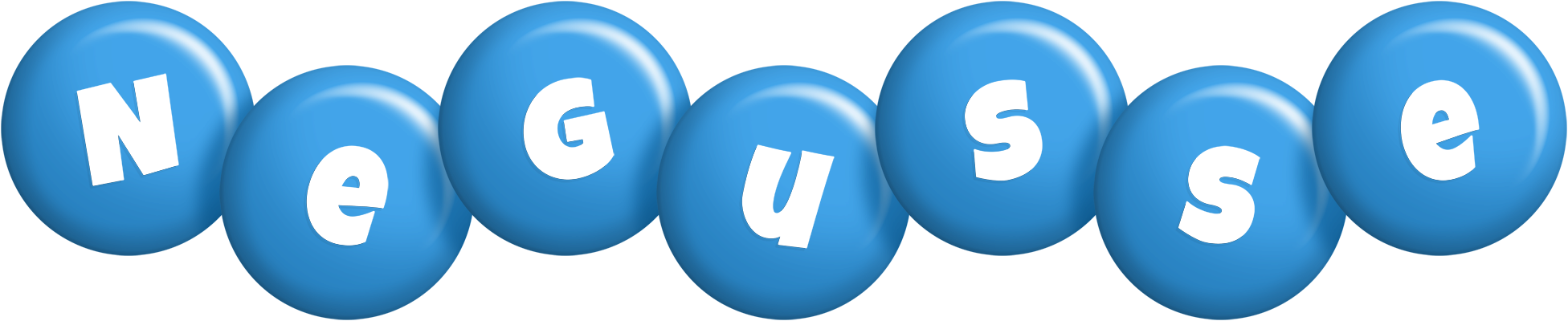 Negusse candy-blue logo