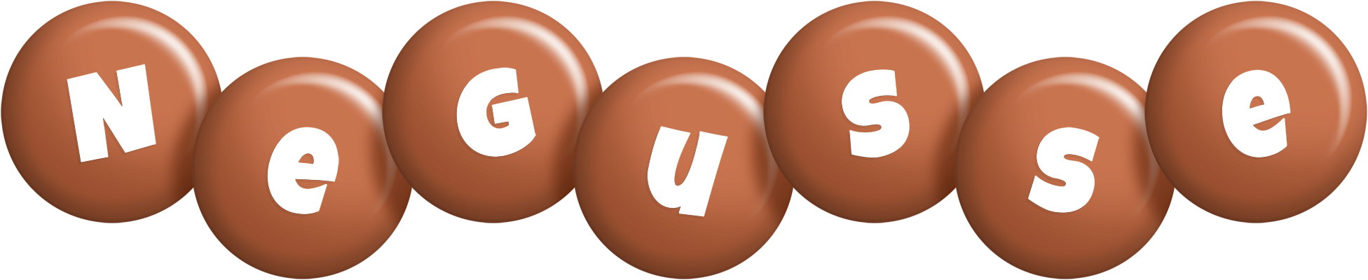 Negusse candy-brown logo