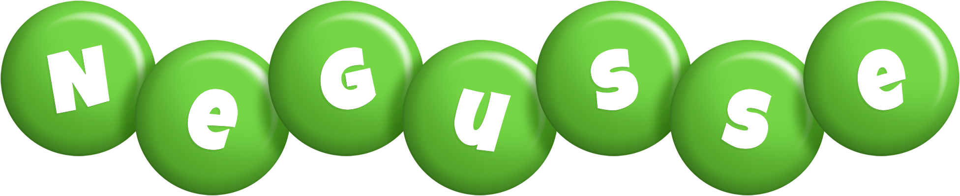 Negusse candy-green logo
