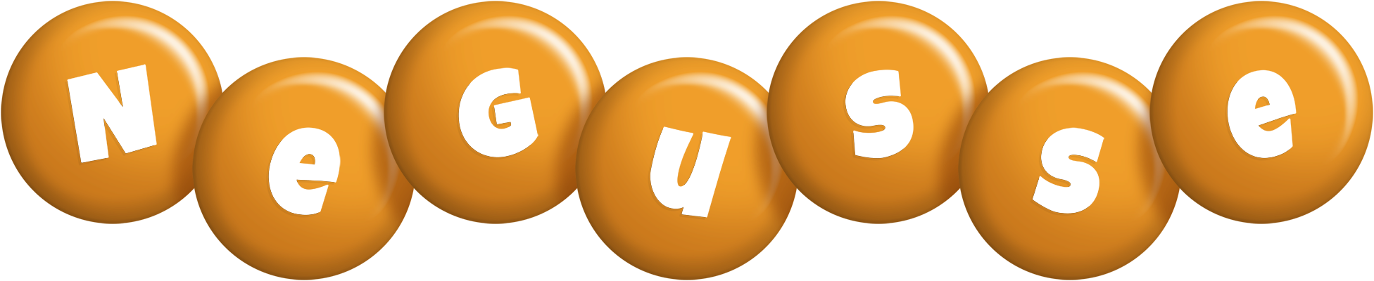Negusse candy-orange logo