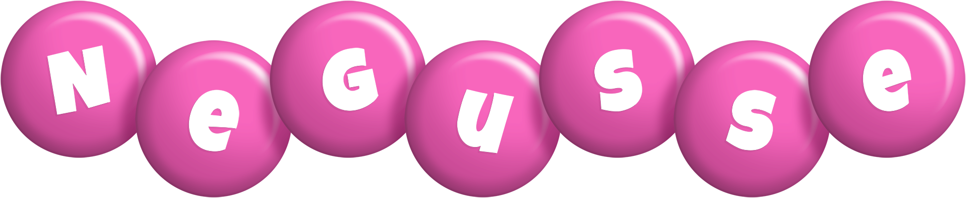 Negusse candy-pink logo