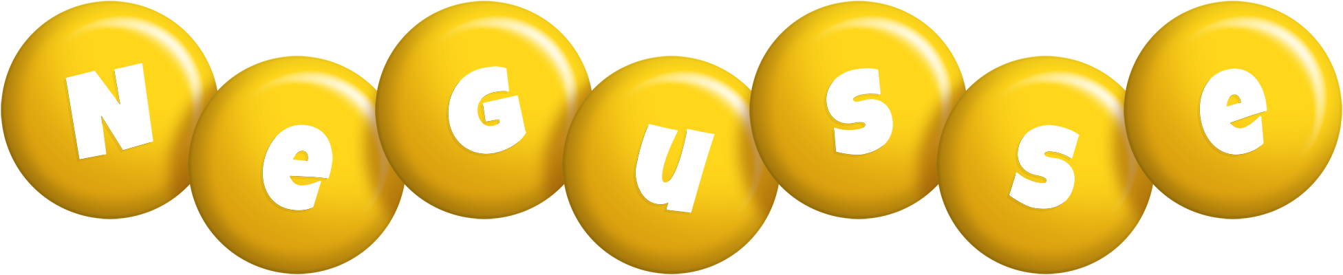 Negusse candy-yellow logo