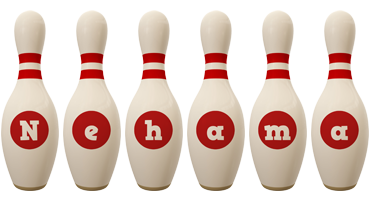 Nehama bowling-pin logo