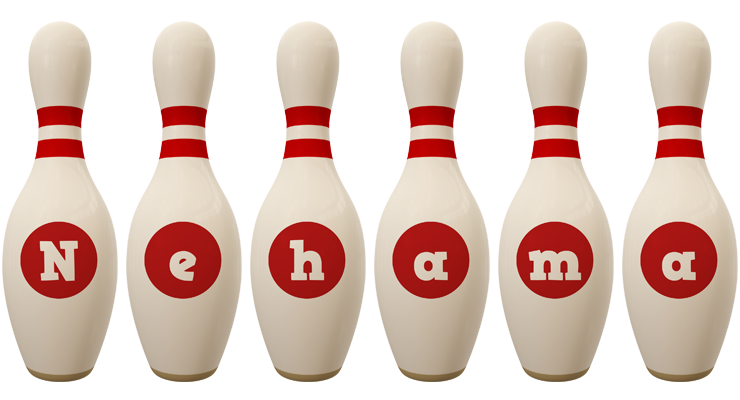 Nehama bowling-pin logo