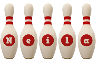 Neila bowling-pin logo