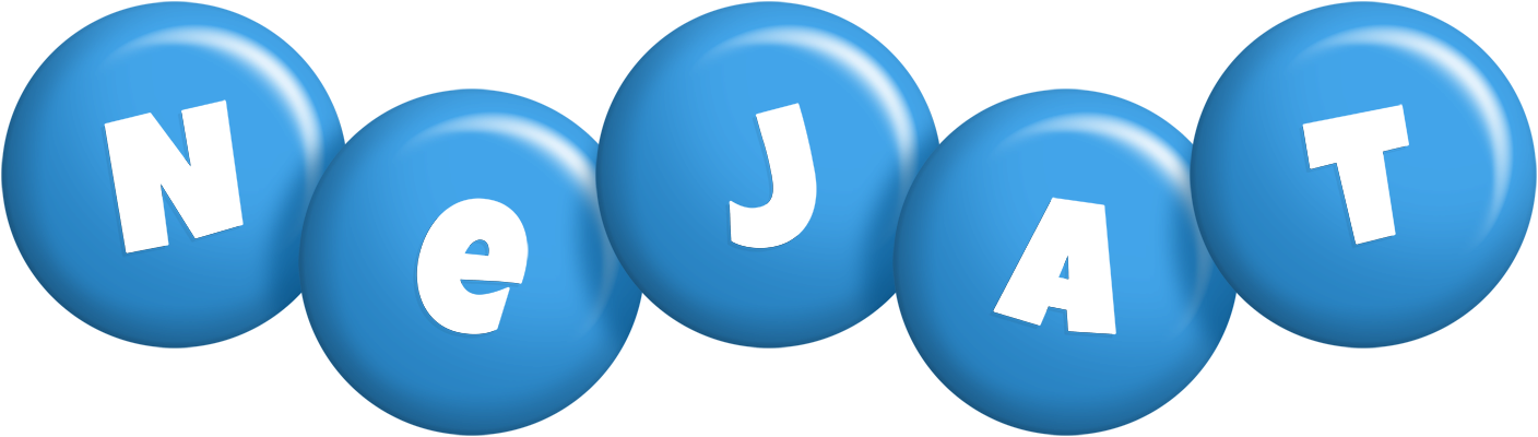Nejat candy-blue logo