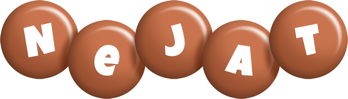 Nejat candy-brown logo