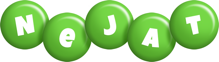 Nejat candy-green logo