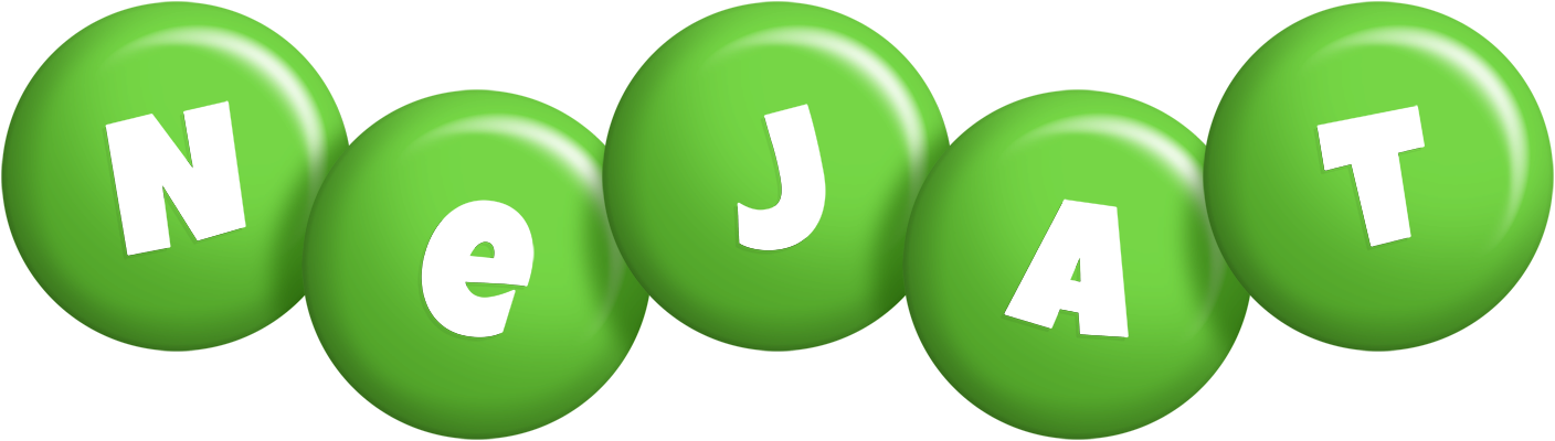 Nejat candy-green logo