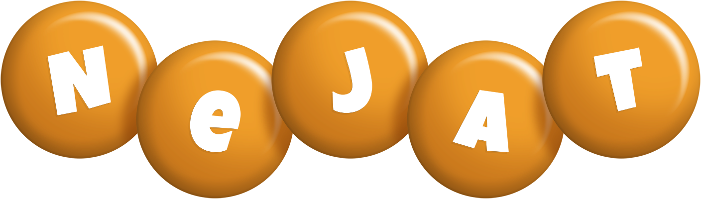Nejat candy-orange logo