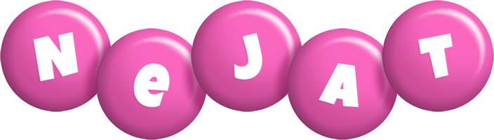 Nejat candy-pink logo