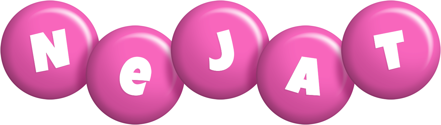Nejat candy-pink logo