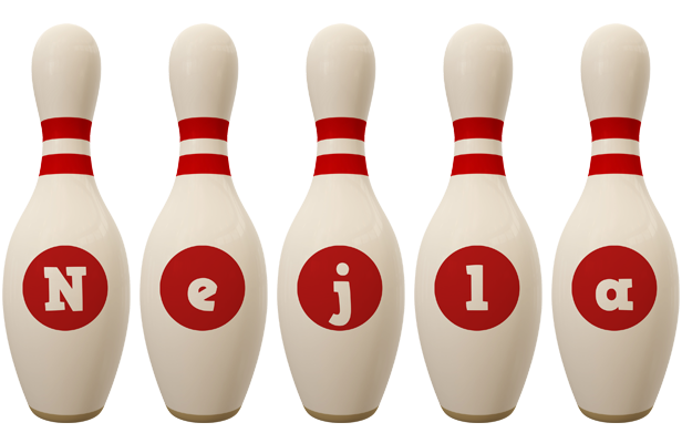 Nejla bowling-pin logo