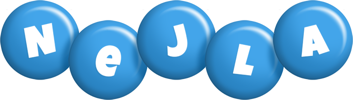 Nejla candy-blue logo