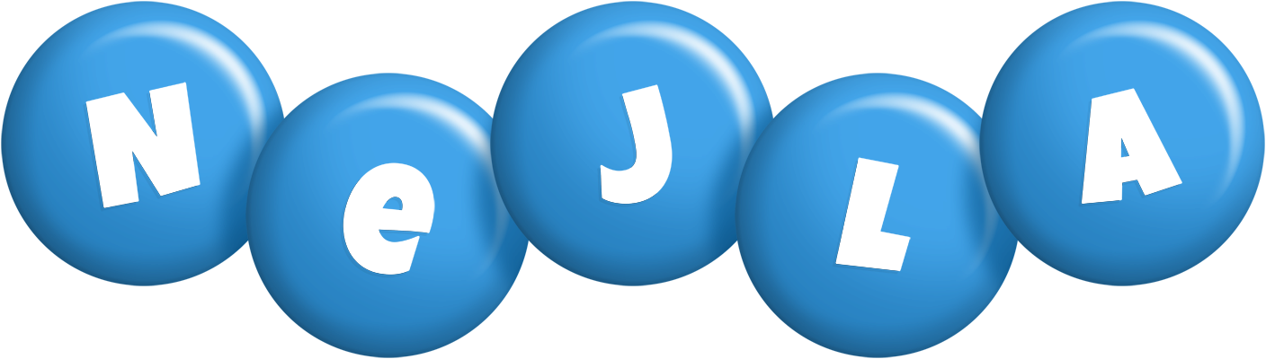 Nejla candy-blue logo