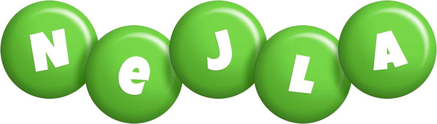 Nejla candy-green logo