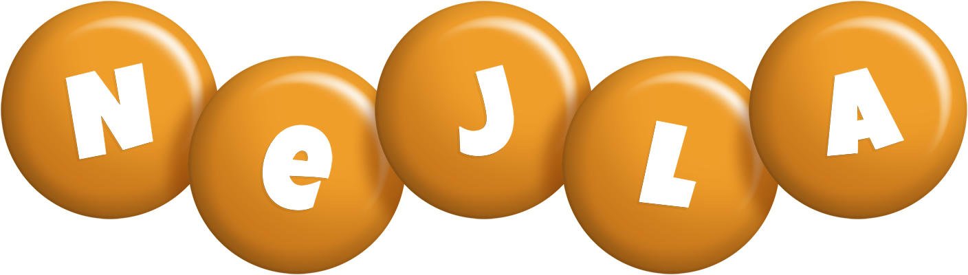 Nejla candy-orange logo