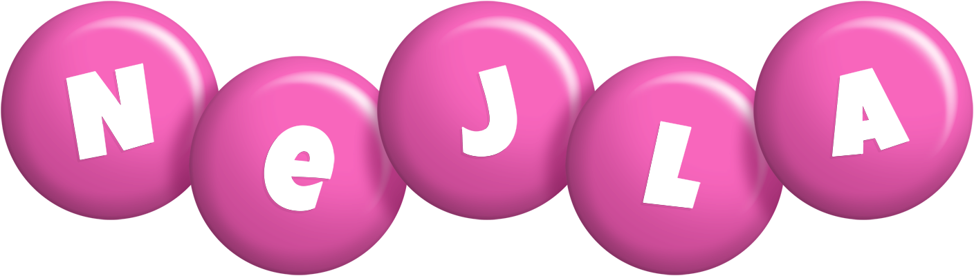 Nejla candy-pink logo