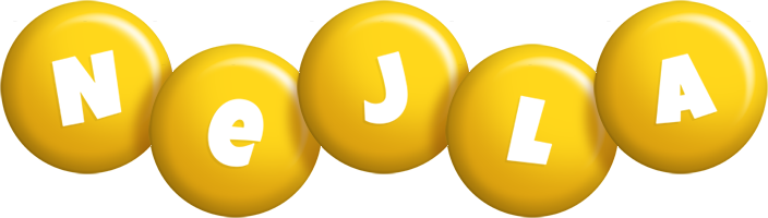 Nejla candy-yellow logo