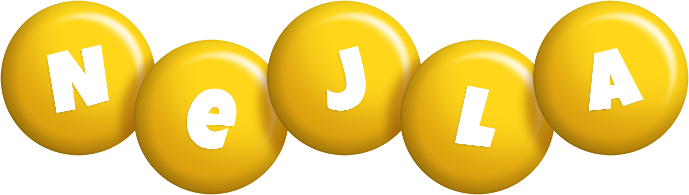Nejla candy-yellow logo