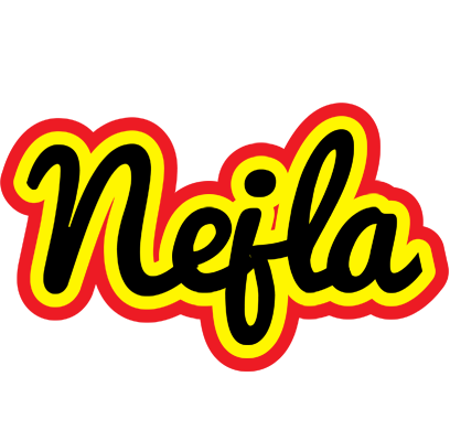 Nejla flaming logo