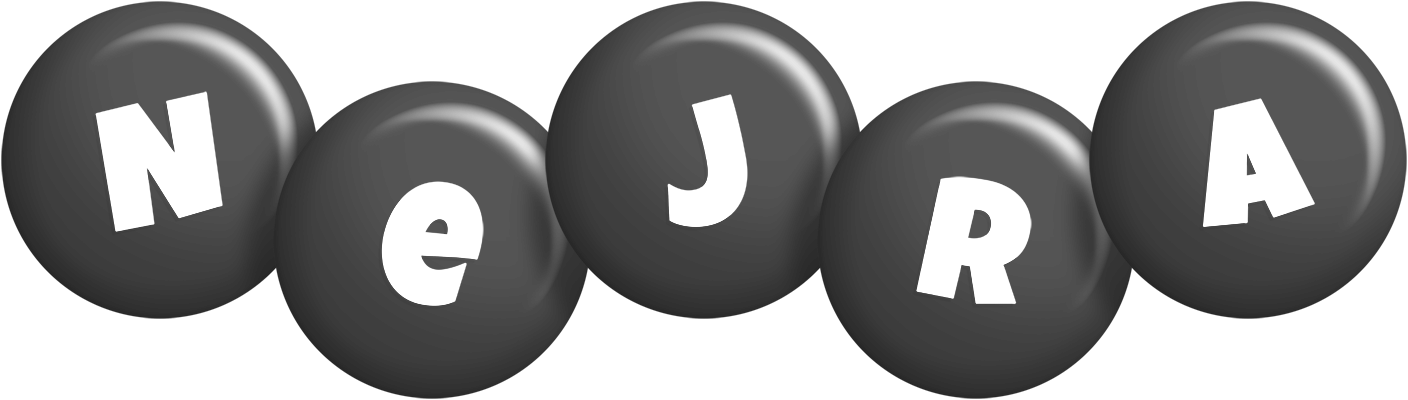 Nejra candy-black logo