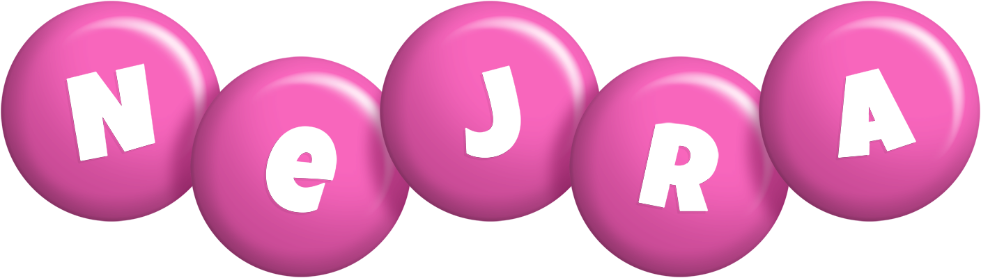 Nejra candy-pink logo