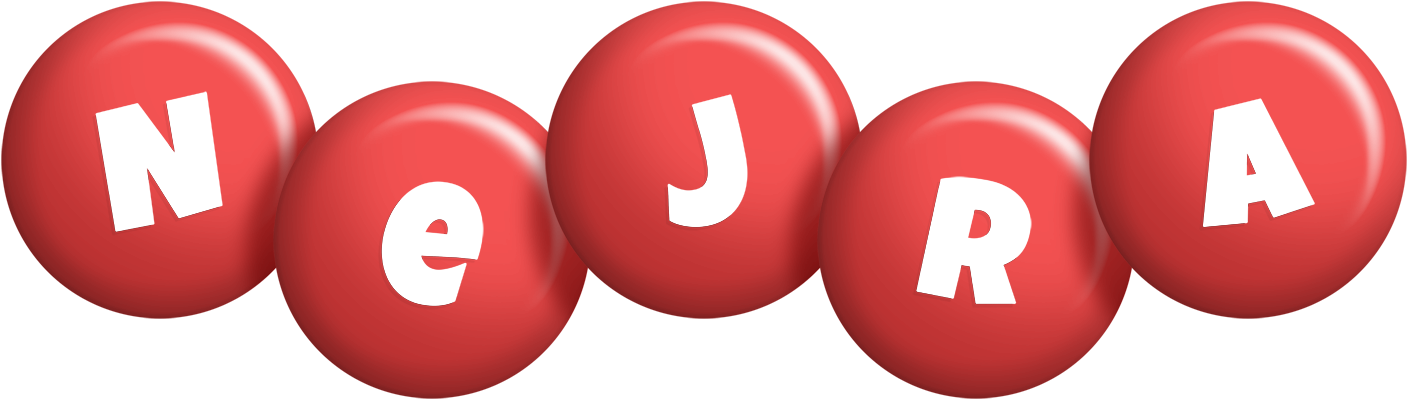 Nejra candy-red logo