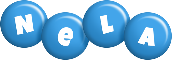 Nela candy-blue logo