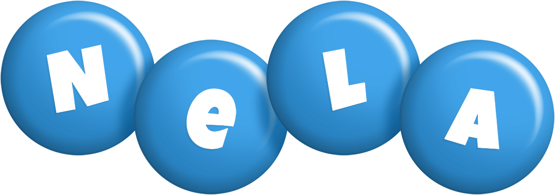 Nela candy-blue logo