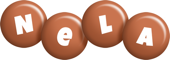 Nela candy-brown logo