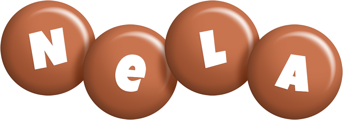 Nela candy-brown logo