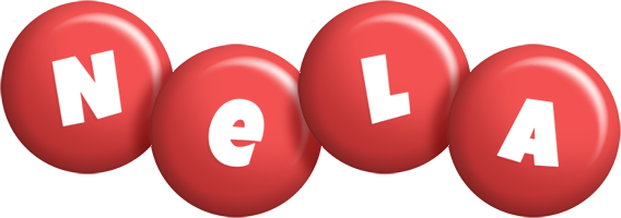 Nela candy-red logo