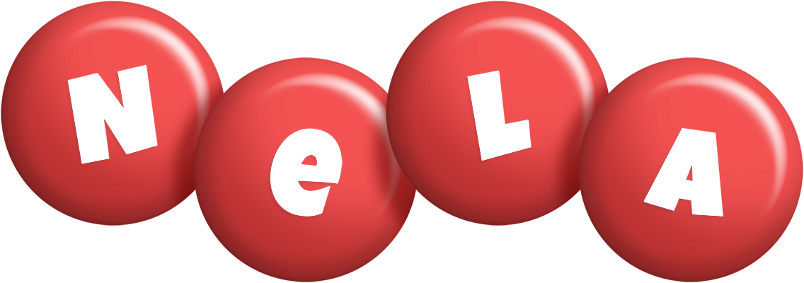 Nela candy-red logo