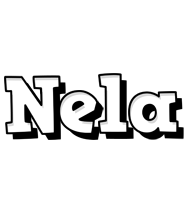 Nela snowing logo