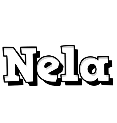 Nela snowing logo