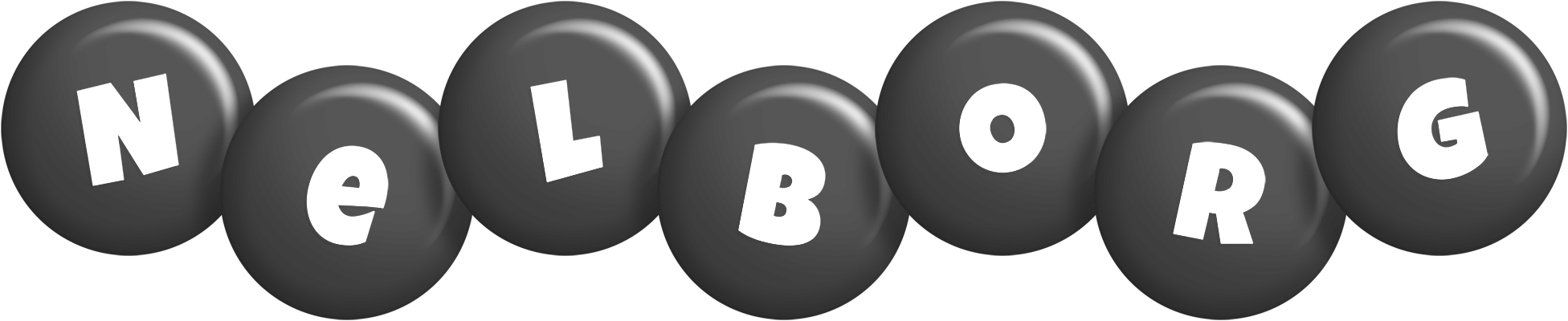Nelborg candy-black logo