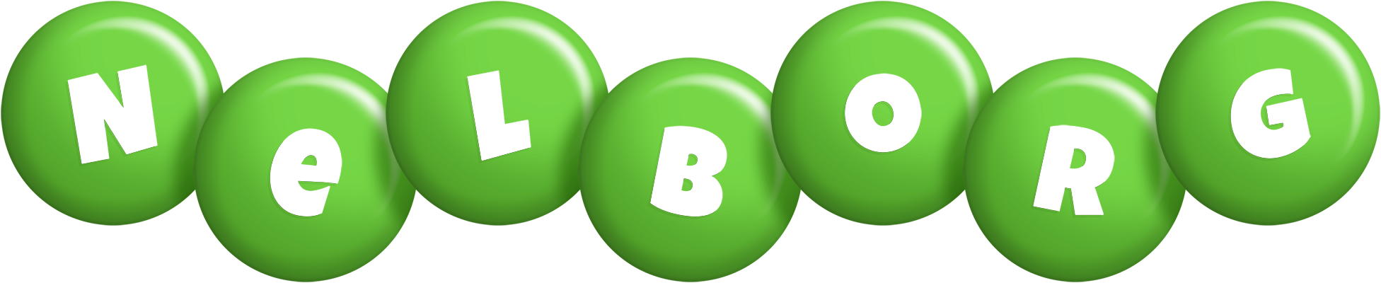 Nelborg candy-green logo