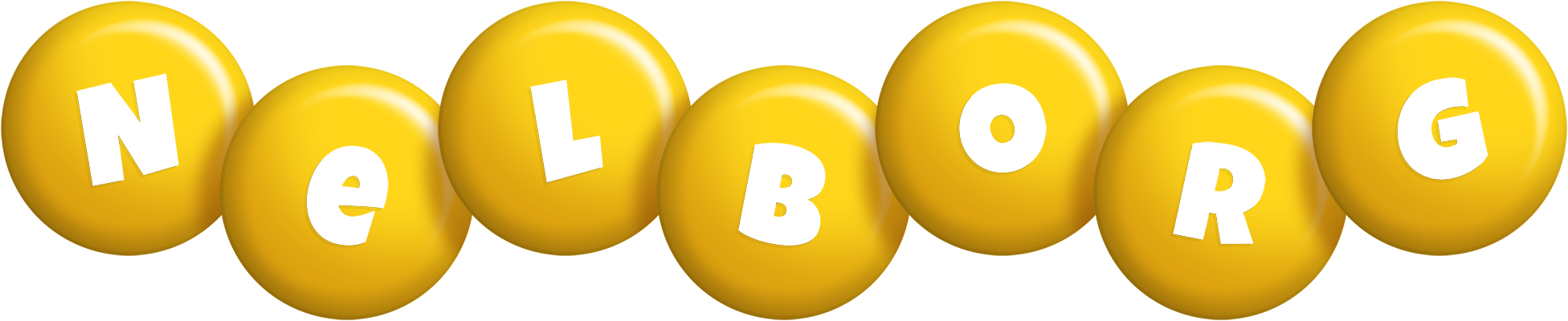 Nelborg candy-yellow logo