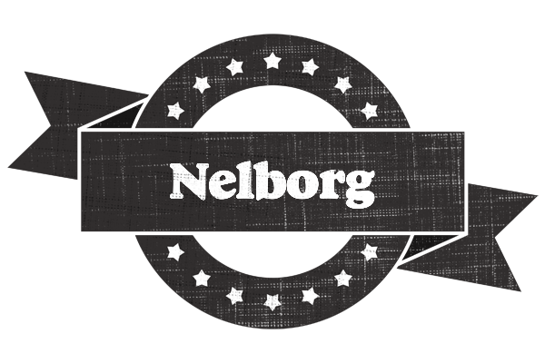 Nelborg grunge logo